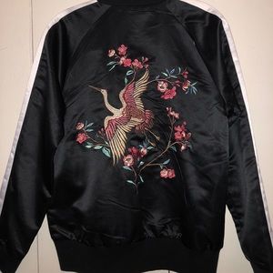 Forever 21 Bomber Jacket w/ embroidered details